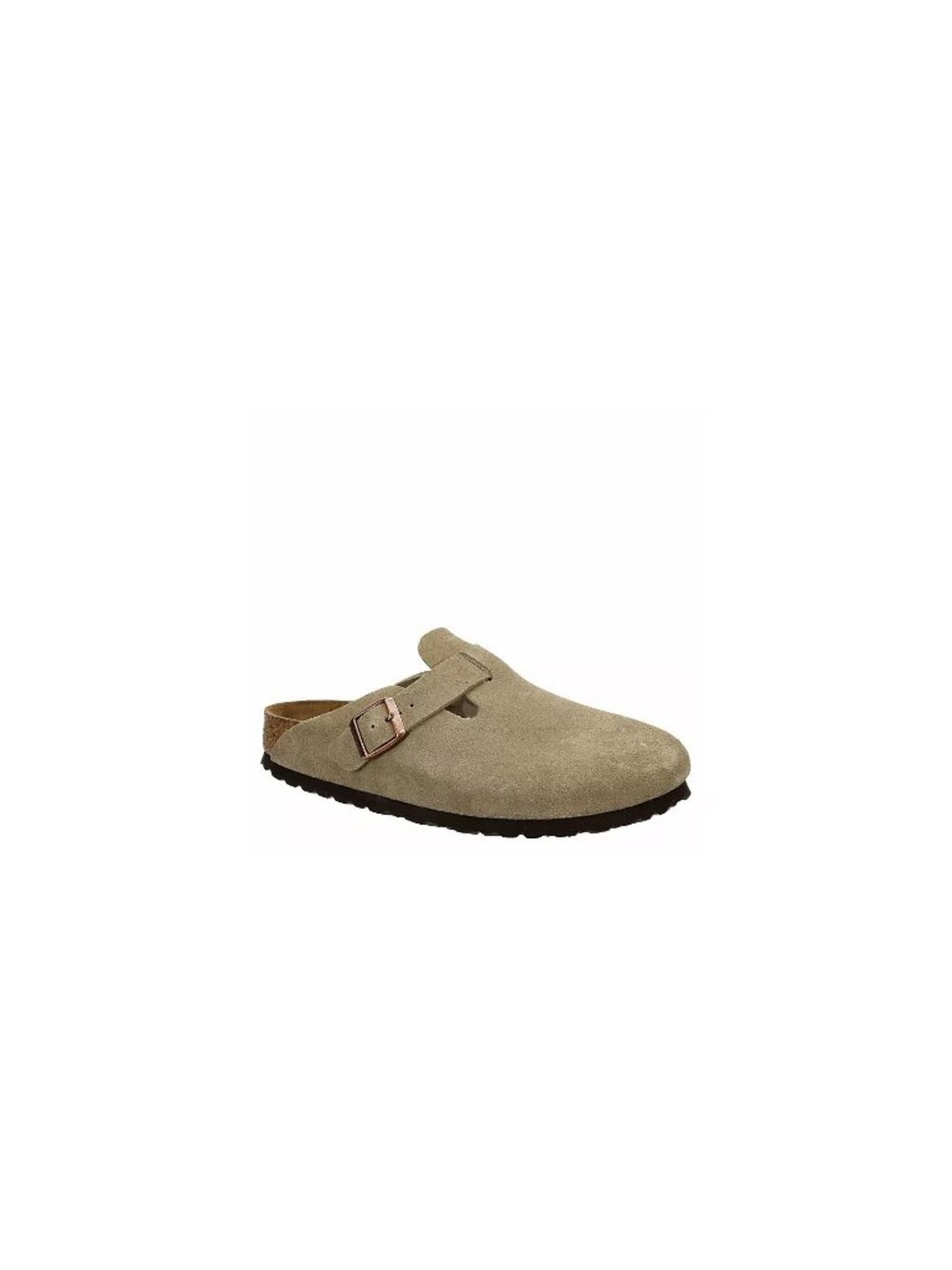 Birkenstock Boston Taupe Suede Clogs Soft Footbed Women Size 8 EU 39 NEW